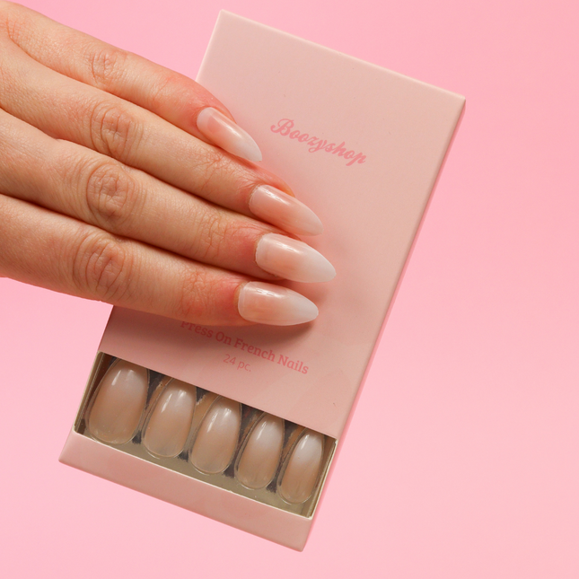 Boozyshop Press On French Nails Ombre Nude