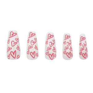 Boozyshop Press On French Nails Sweethearts