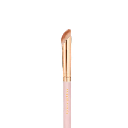 Boozyshop Soft Pink & Gold Rounded Angled Brow & Liner Brush