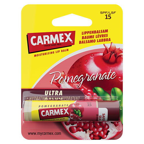 Carmex Moisturizing Lip Balm Classic Stick Pomegranate SPF15