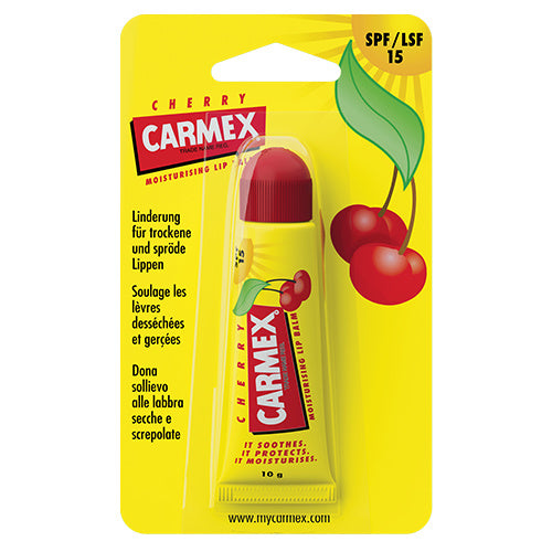 Carmex Moisturizing Lip Balm Tube Cherry SPF15