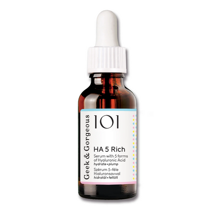 Geek & Gorgeous HA 5 Rich 5 forms of Hyaluronic Acid Serum