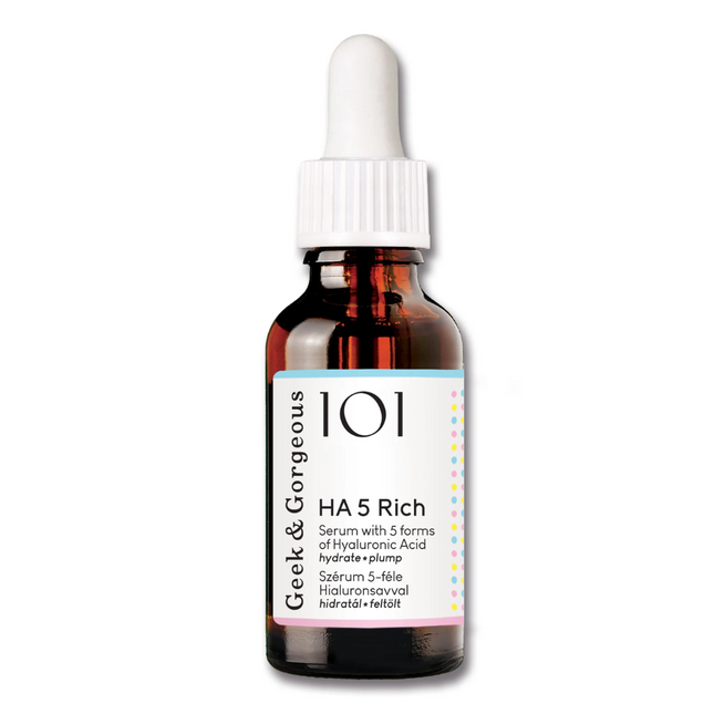 Geek & Gorgeous HA 5 Rich 5 forms of Hyaluronic Acid Serum