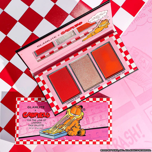 Glamlite x Garfield For the Love of Lasagna Face Palette