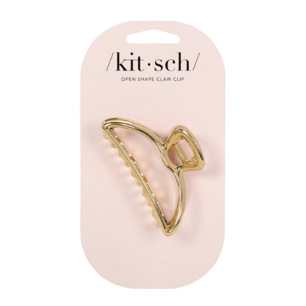 Kitsch Open Shape Claw Clip Gold