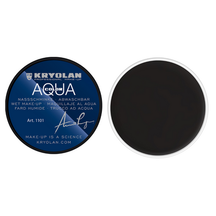 Kryolan Professional Make-up Aquacolor Schmink 071 Deep Black