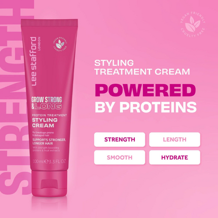 Lee Stafford Grow Long & Strong Protein Treatment Styling Cream