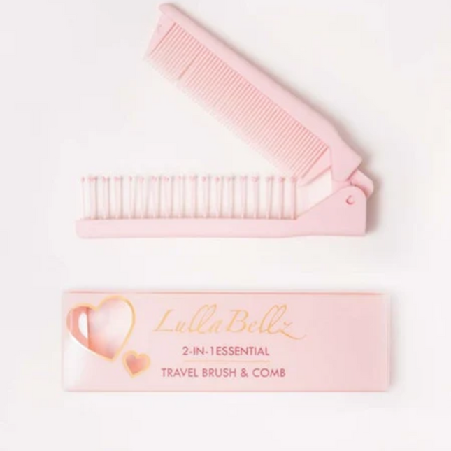 Lullabellz 2 in 1 Folding Comb & Brush