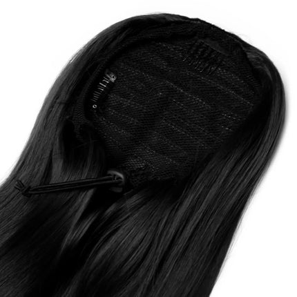 Lullabellz Sleek Full Body 22 Inch Ponytail Natural Black