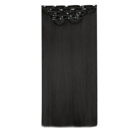 Lullabellz Super Thick 22 Inch 5 Piece Straight Clip In Hair Extensions Natural Black