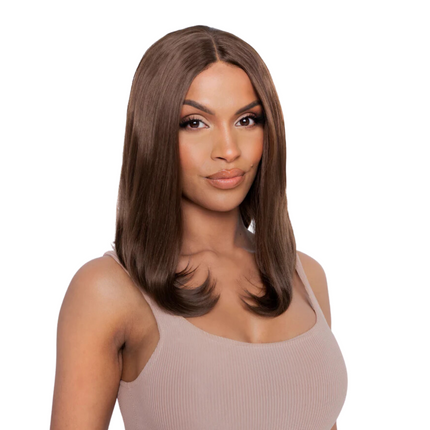 Lullabellz The Renée Chestnut Brown Curved Lob Lace Front Wig