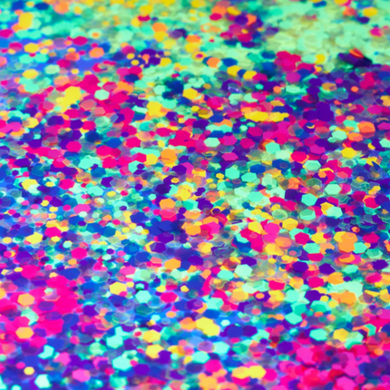 Moon Creations Moon Glitter Neon UV Chunky Glitter Blue