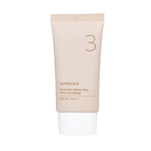 Numbuzin No.3 Porcelain Base-skip Tone Up Beige SPF50+