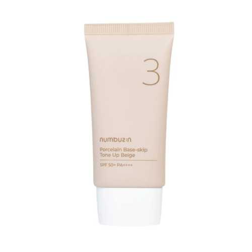 Numbuzin No.3 Porcelain Base-skip Tone Up Beige SPF50+