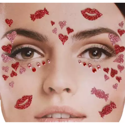 PXP Professional Colours Face Tattoo Sticker Hearts