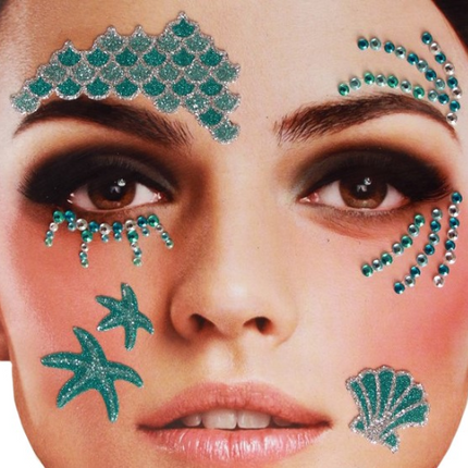 PXP Professional Colours Face Tattoo Sticker Mermaid