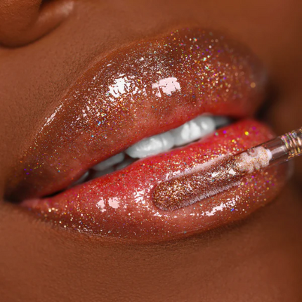 Queen Cosmetics Holographic Lip Gloss Golden Hour