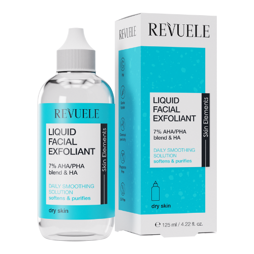 Revuele Liquid facial exfoliant 7% AHA/PHA blend + HA Dry Skin