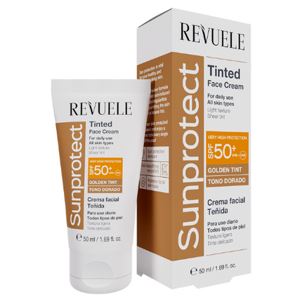 Revuele Sunprotect Tinted Face Cream Golden Tint SPF 50+