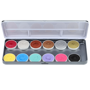 Superstar Aqua Face & Bodypaint 12 Color Palette Shimmer & Pastel