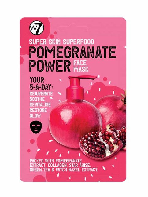 W7 Cosmetics Skin Superfood Pomagranate Power Face Mask