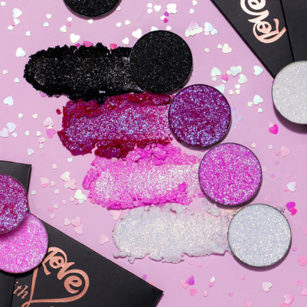 With Love Cosmetics Limited Edition Valentines Pressed Glitter Be Mine